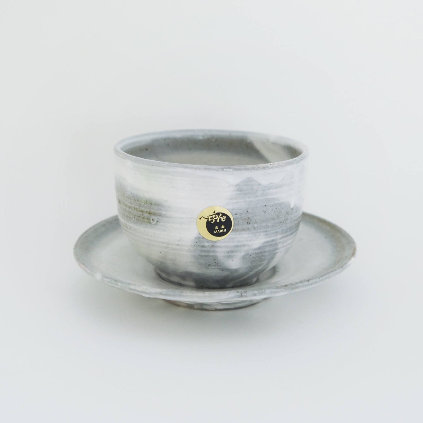 White Yuritaki Cup and Saucer