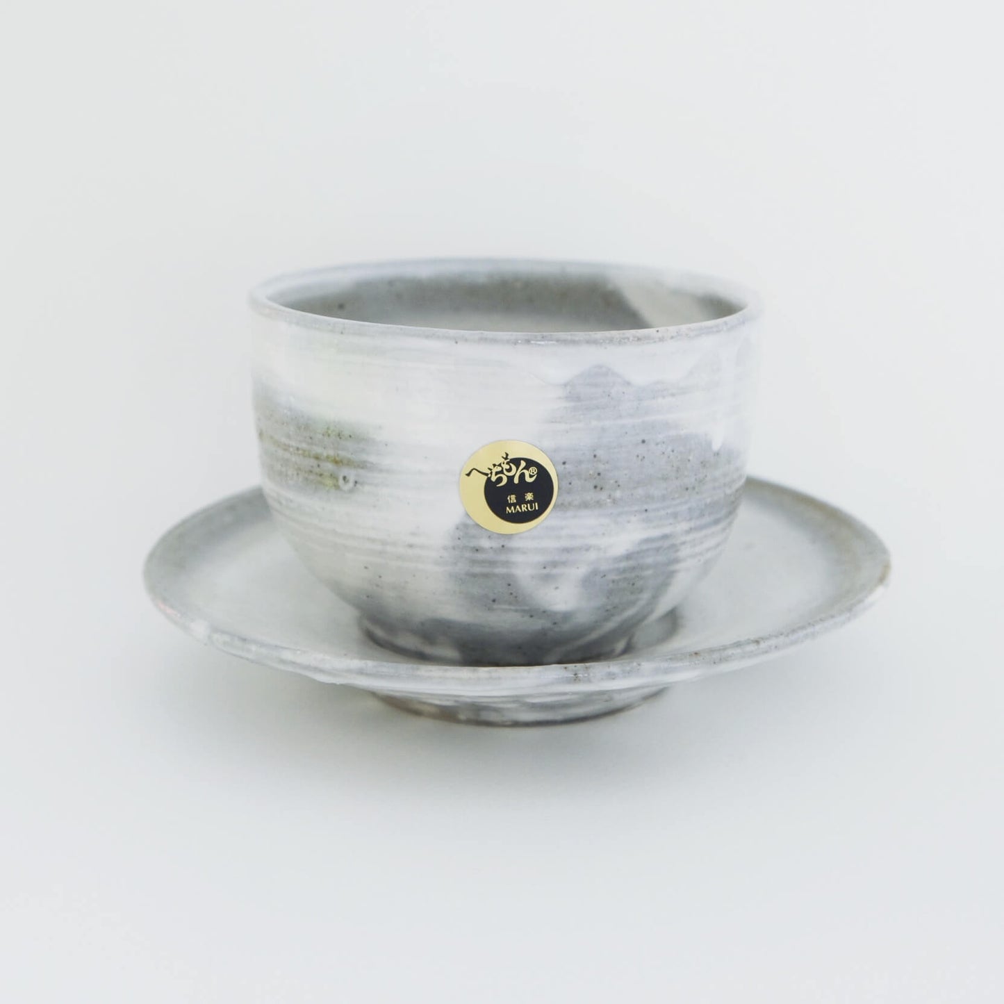 White Yuritaki Cup and Saucer