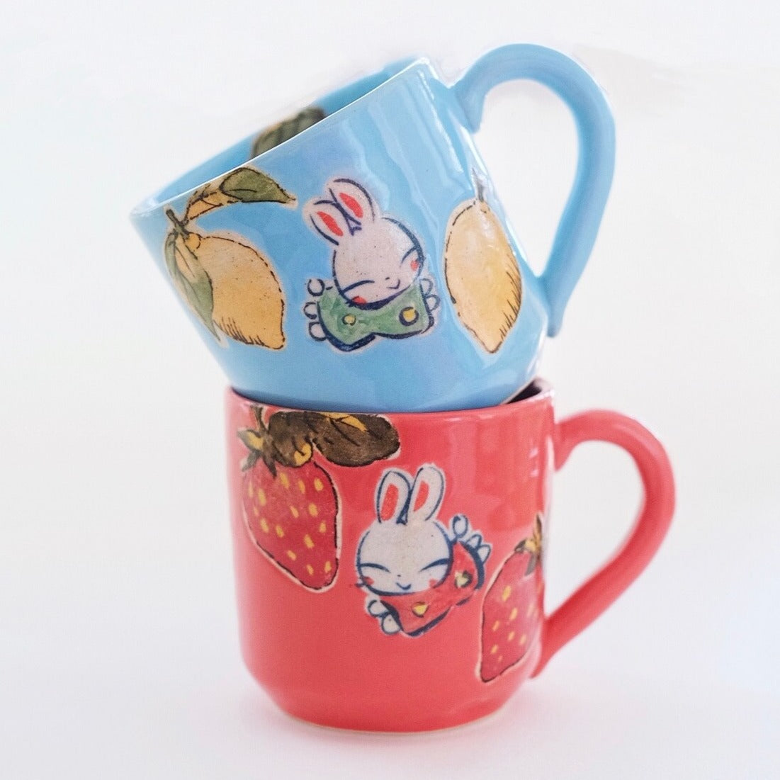 Lemon|Strawberry Rabbit Mug